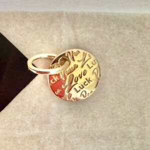 Pandora Peace, Love, Luck Dangle Charm 14KYG